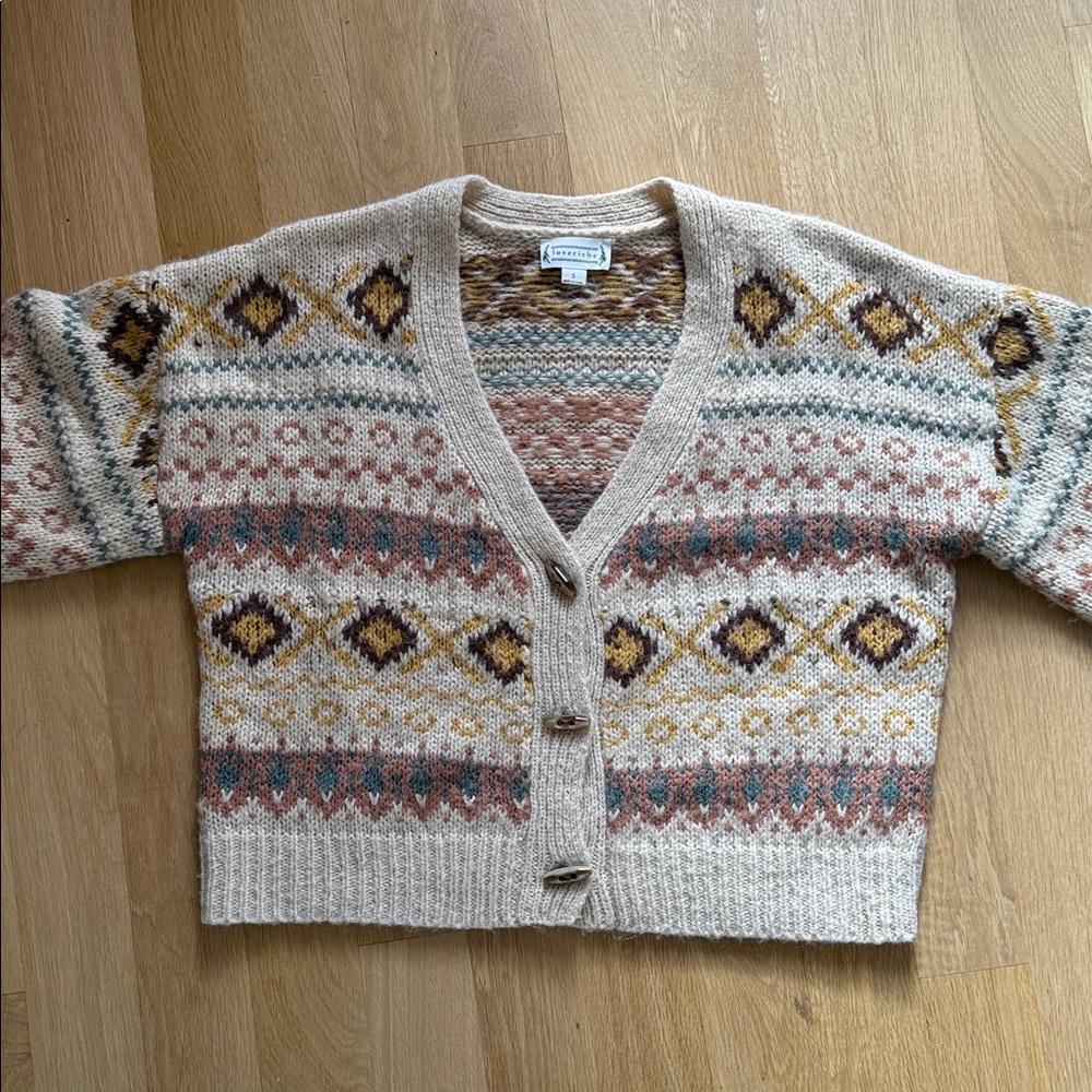 Vici Multicolor Patterned Cardigan - image 2